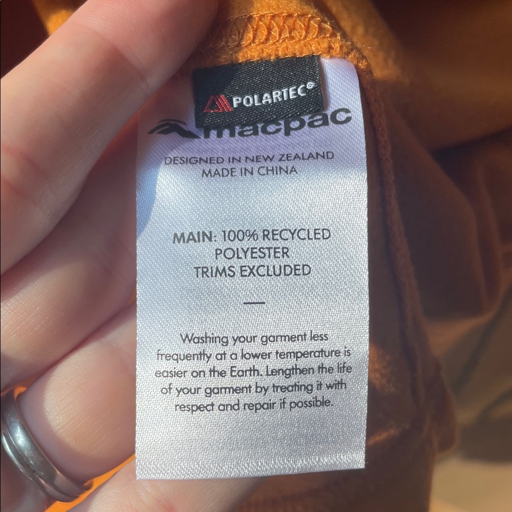 Macpac Vibrant Orange Pullover - image 7